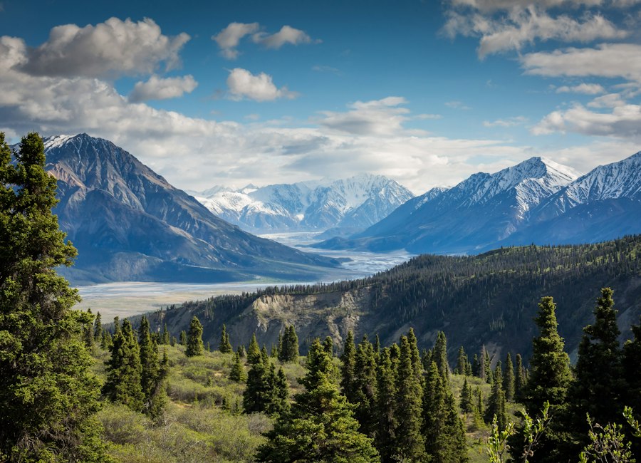 Mountain scenery for a travel story